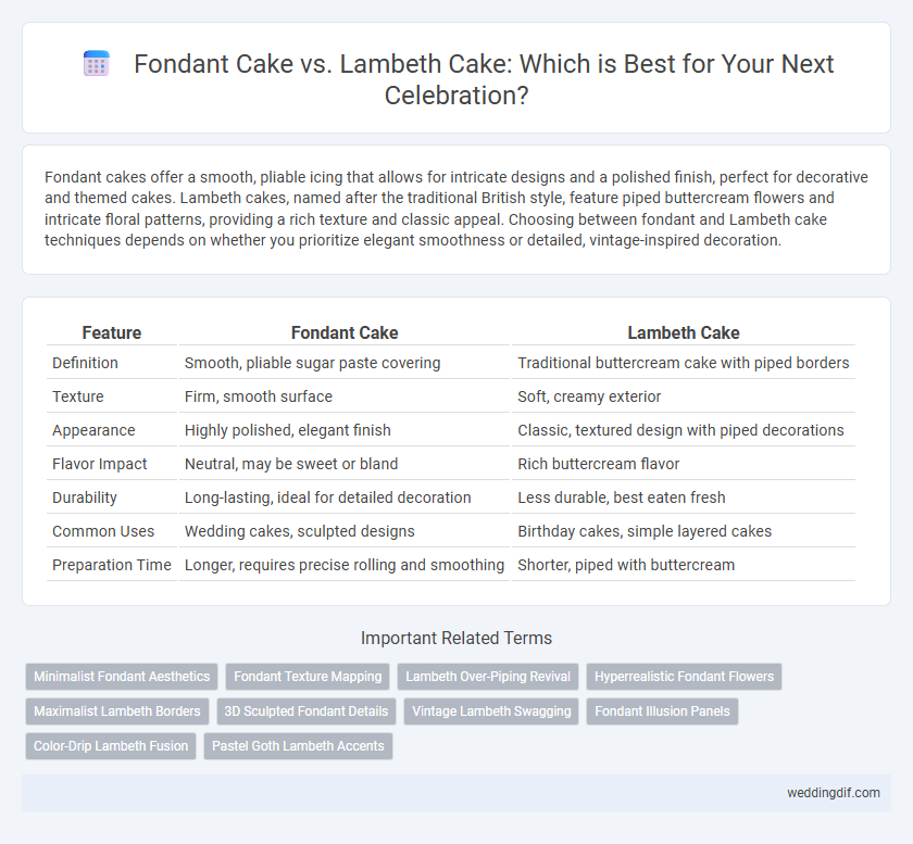 Fondant Cake vs. Lambeth Cake: Which is Best for Your Next Celebration?
