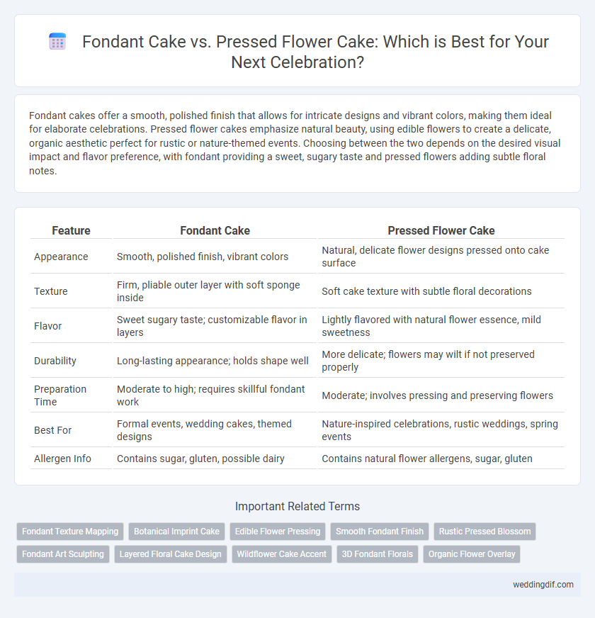 Fondant Cake vs. Pressed Flower Cake: Which is Best for Your Next Celebration?