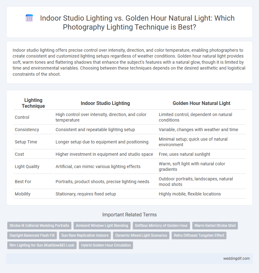 Indoor Studio Lighting vs. Golden Hour Natural Light: Which Photography Lighting Technique is Best?
