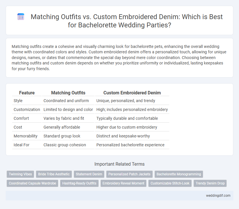 Matching Outfits vs. Custom Embroidered Denim: Which is Best for Bachelorette Wedding Parties?