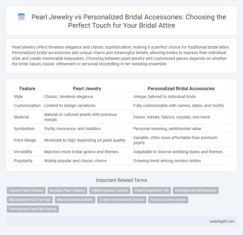 Pearl Jewelry vs Personalized Bridal Accessories: Choosing the Perfect Touch for Your Bridal Attire