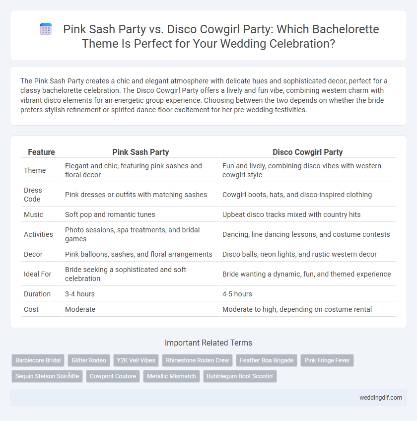 Pink Sash Party vs. Disco Cowgirl Party: Which Bachelorette Theme Is Perfect for Your Wedding Celebration?