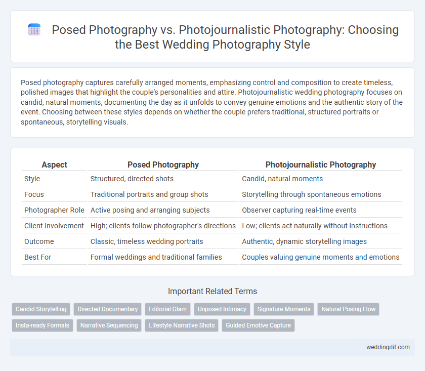 Posed Photography vs. Photojournalistic Photography: Choosing the Best Wedding Photography Style