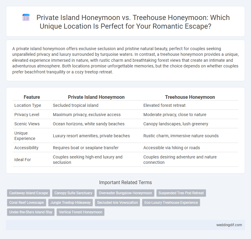 Private Island Honeymoon vs. Treehouse Honeymoon: Which Unique Location Is Perfect for Your Romantic Escape?