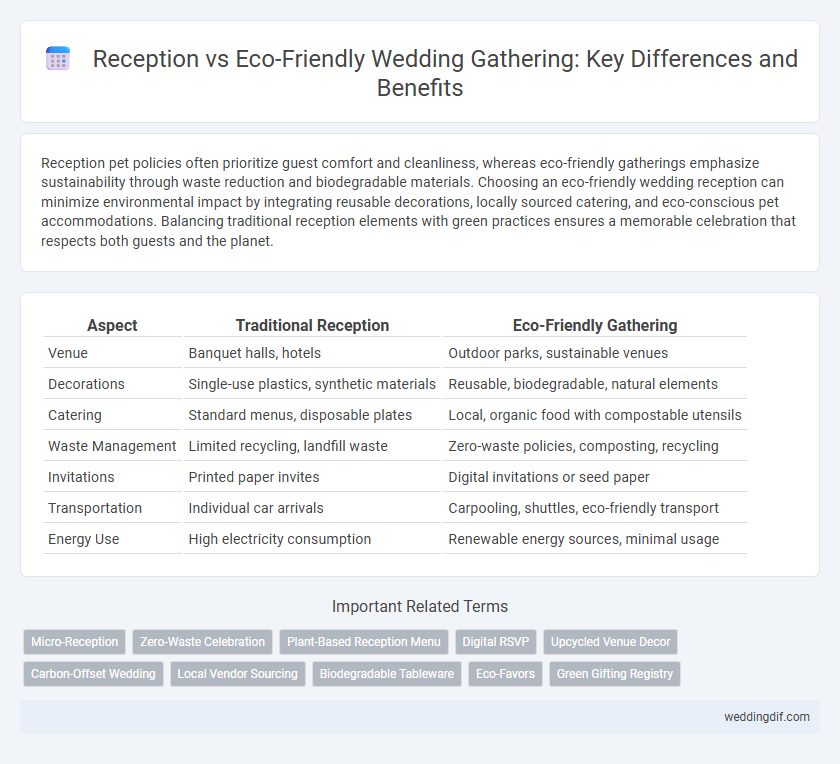 Reception vs Eco-Friendly Wedding Gathering: Key Differences and Benefits
