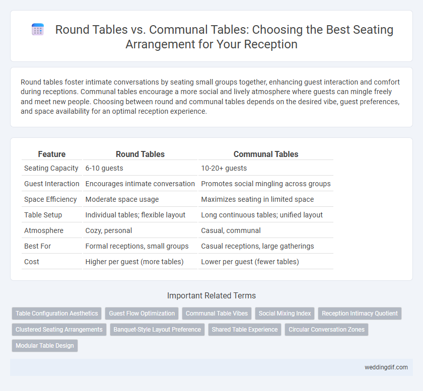 Round Tables vs. Communal Tables: Choosing the Best Seating Arrangement for Your Reception