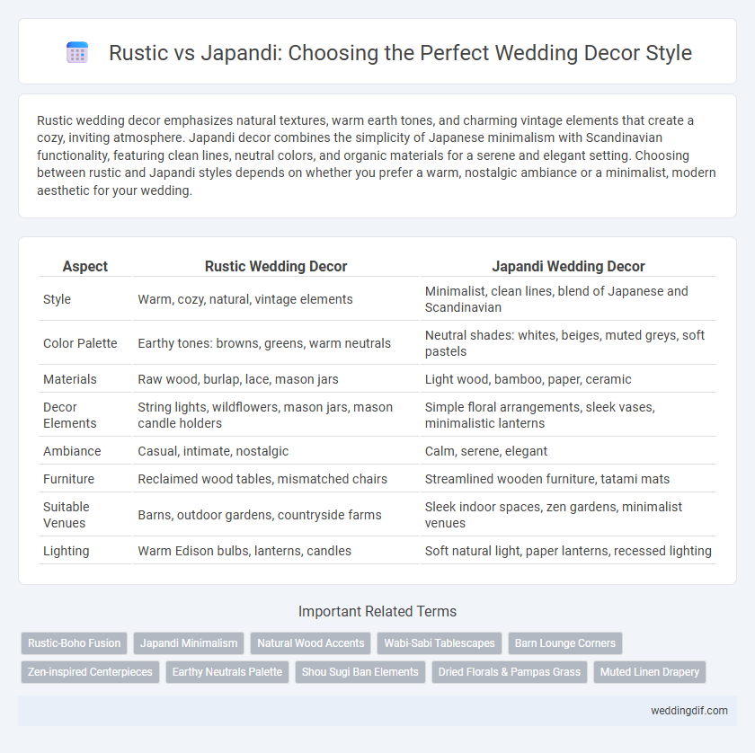 Rustic vs Japandi: Choosing the Perfect Wedding Decor Style