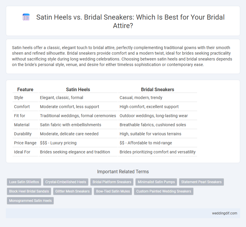 Satin Heels vs. Bridal Sneakers: Which Is Best for Your Bridal Attire?