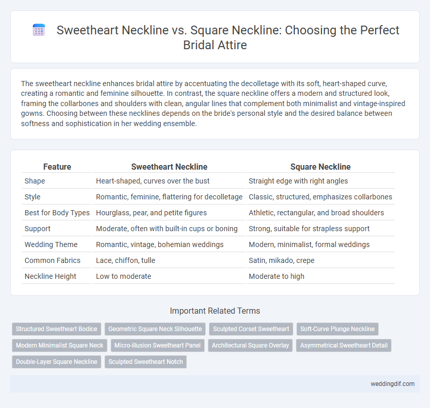 Sweetheart Neckline vs. Square Neckline: Choosing the Perfect Bridal Attire