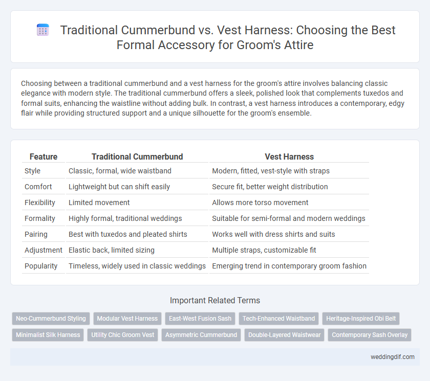 Traditional Cummerbund vs. Vest Harness: Choosing the Best Formal Accessory for Groom's Attire