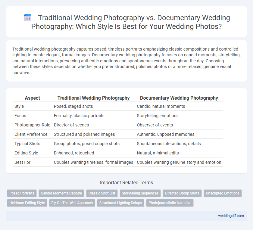 Traditional Wedding Photography vs. Documentary Wedding Photography: Which Style Is Best for Your Wedding Photos?
