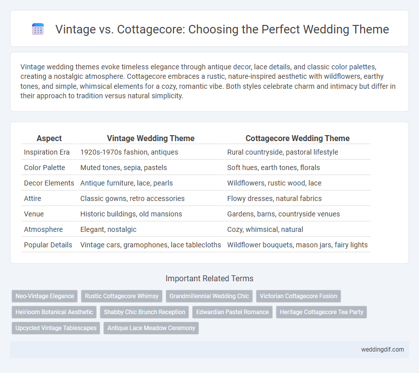 Vintage vs. Cottagecore: Choosing the Perfect Wedding Theme