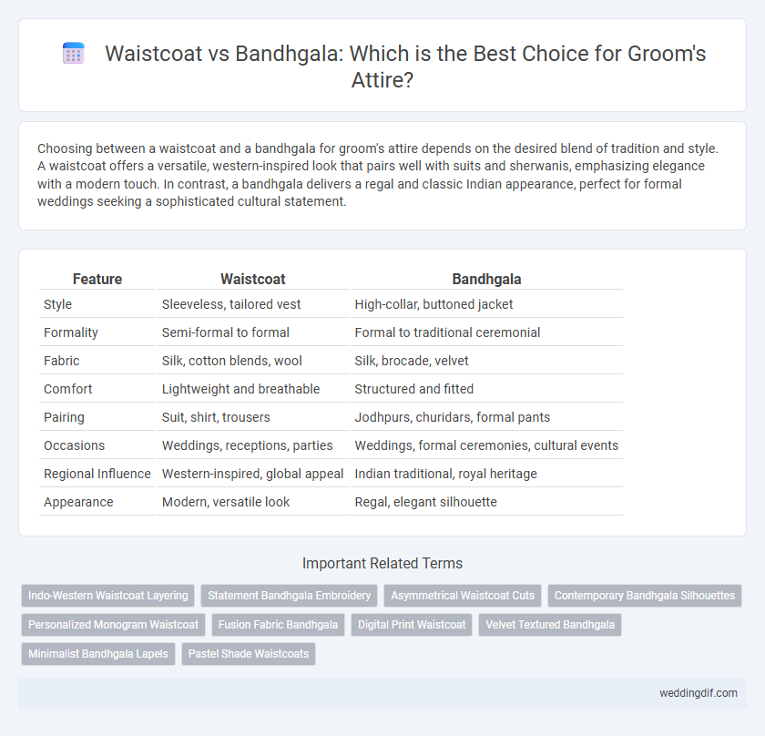 Waistcoat vs Bandhgala: Which is the Best Choice for Groom's Attire?