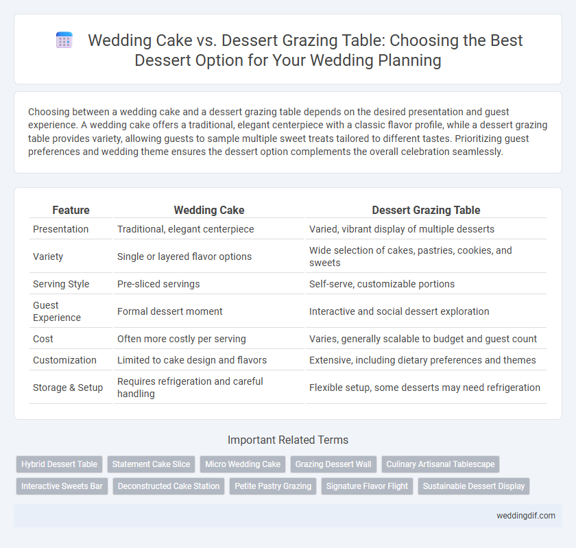 Wedding Cake vs. Dessert Grazing Table: Choosing the Best Dessert Option for Your Wedding Planning