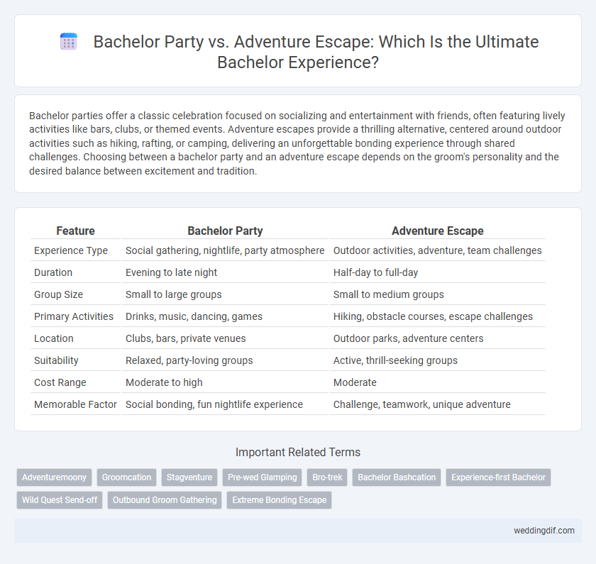 Bachelor Party vs. Adventure Escape: Which Is the Ultimate Bachelor Experience?