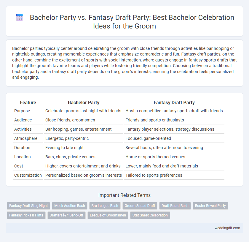Bachelor Party vs. Fantasy Draft Party: Best Bachelor Celebration Ideas for the Groom