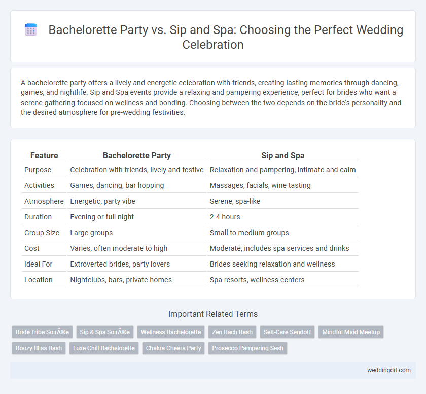 Bachelorette Party vs. Sip and Spa: Choosing the Perfect Wedding Celebration