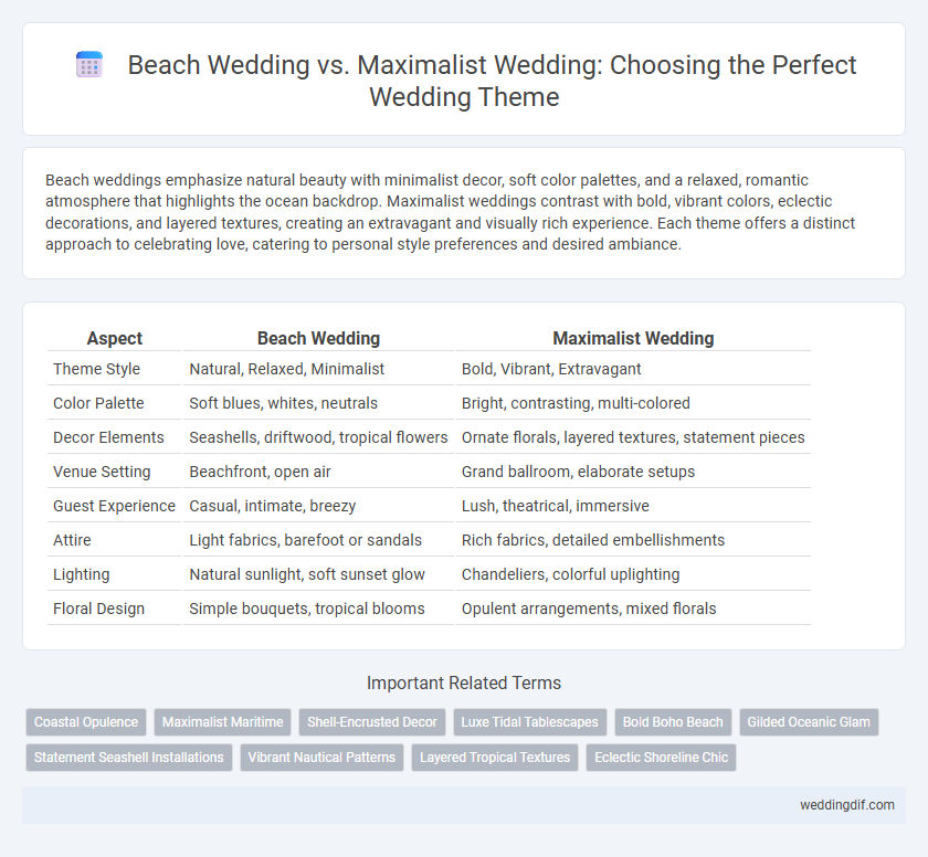 Beach Wedding vs. Maximalist Wedding: Choosing the Perfect Wedding Theme