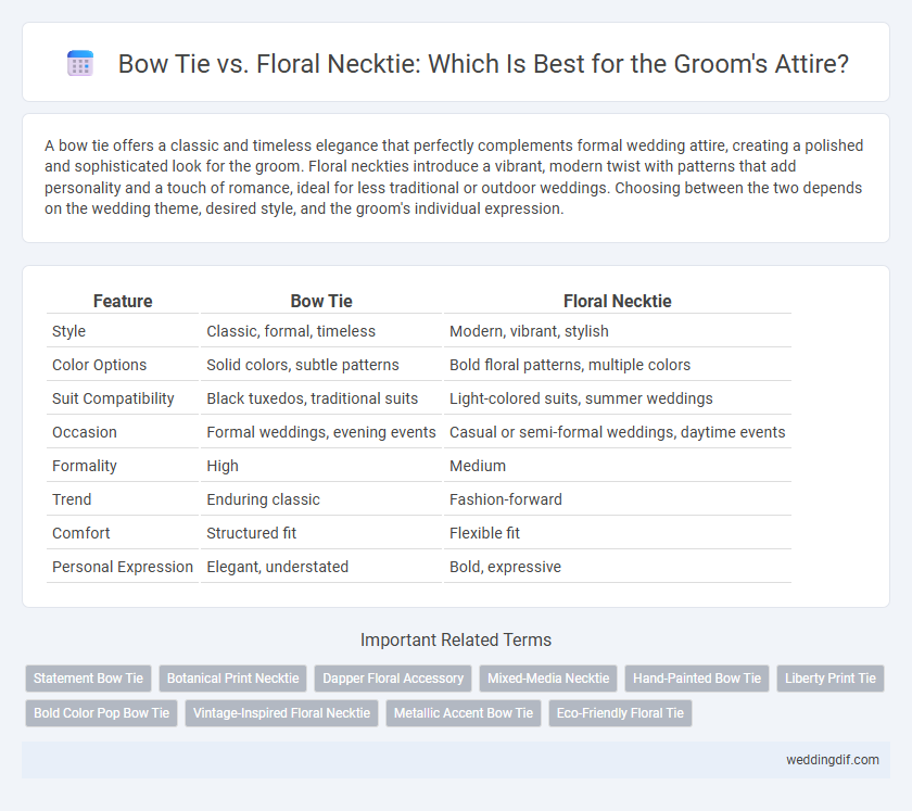 Bow Tie vs. Floral Necktie: Which Is Best for the Groom's Attire?