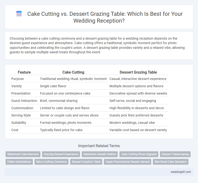 Cake Cutting vs. Dessert Grazing Table: Which Is Best for Your Wedding Reception?