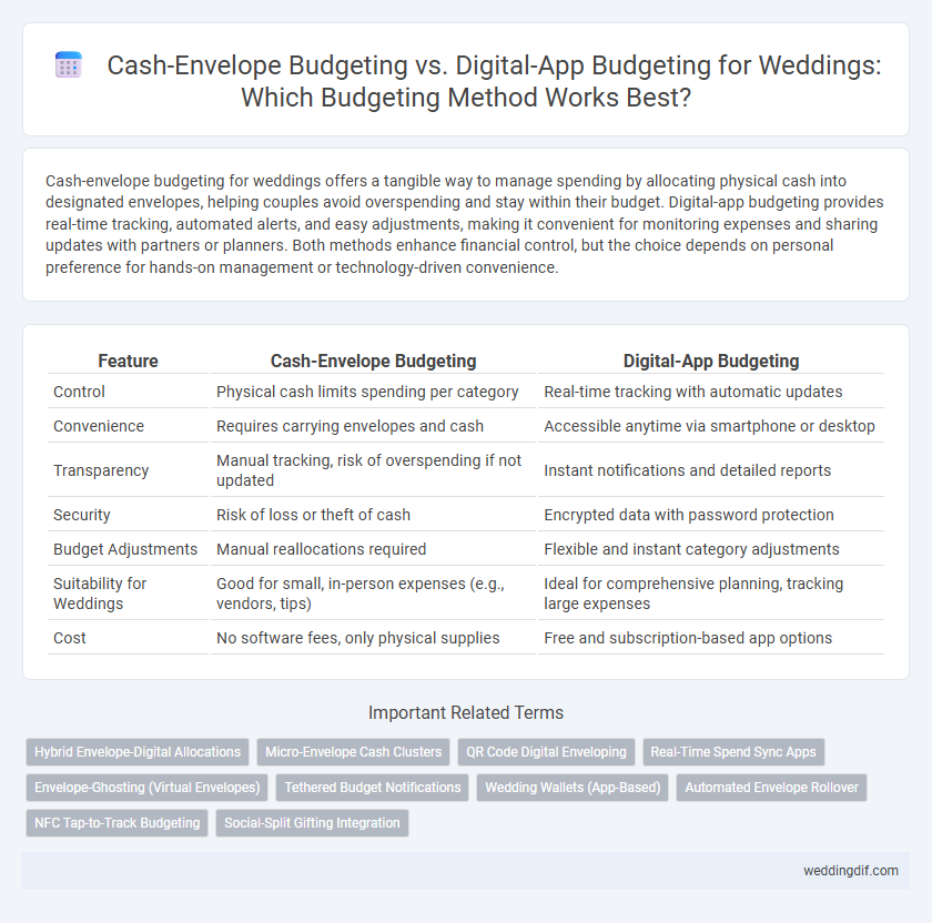 Cash-Envelope Budgeting vs. Digital-App Budgeting for Weddings: Which Budgeting Method Works Best?
