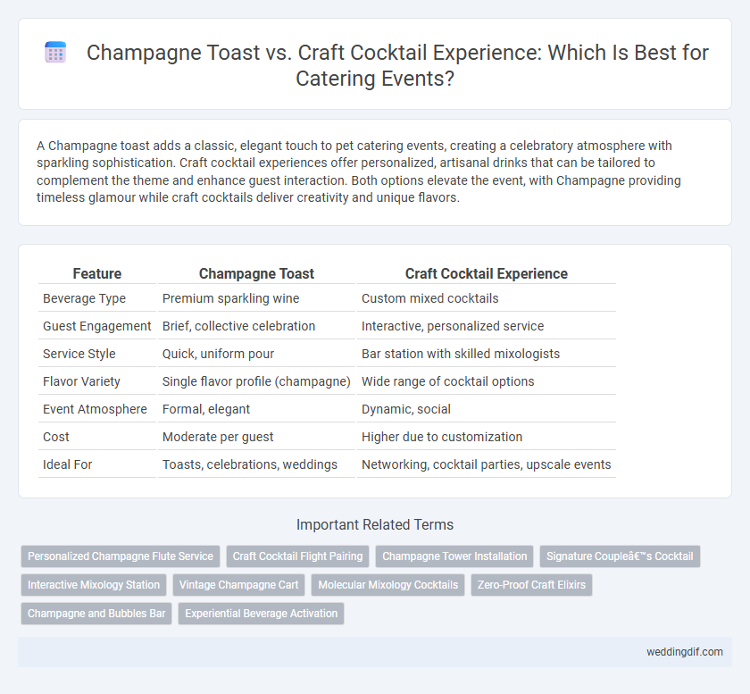 Champagne Toast vs. Craft Cocktail Experience: Which Is Best for Catering Events?