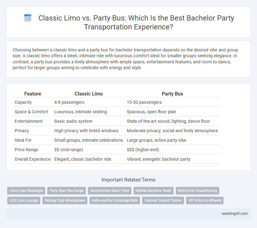 Classic Limo vs. Party Bus: Which Is the Best Bachelor Party Transportation Experience?