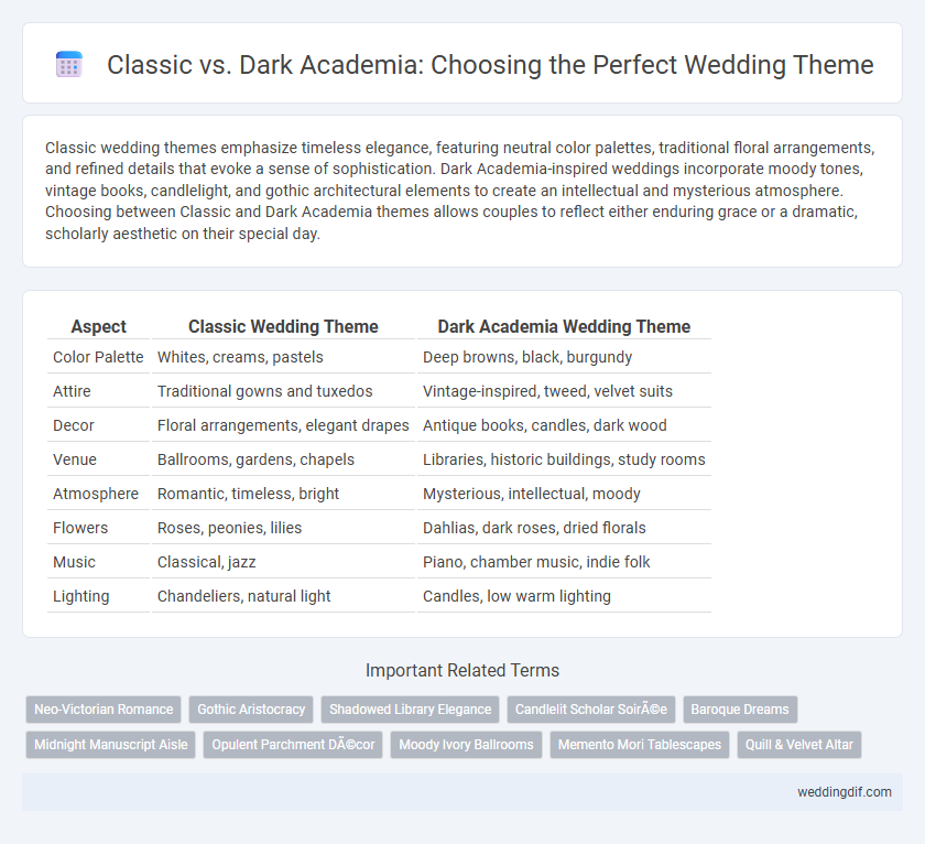 Classic vs. Dark Academia: Choosing the Perfect Wedding Theme