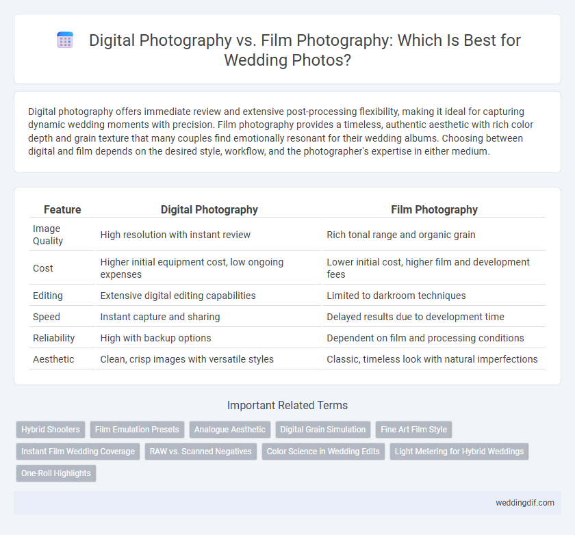 Digital Photography vs. Film Photography: Which Is Best for Wedding Photos?