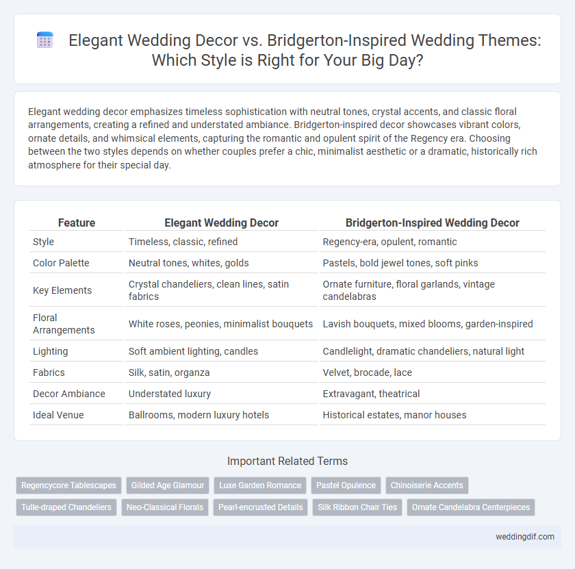 Elegant Wedding Decor vs. Bridgerton-Inspired Wedding Themes: Which Style is Right for Your Big Day?