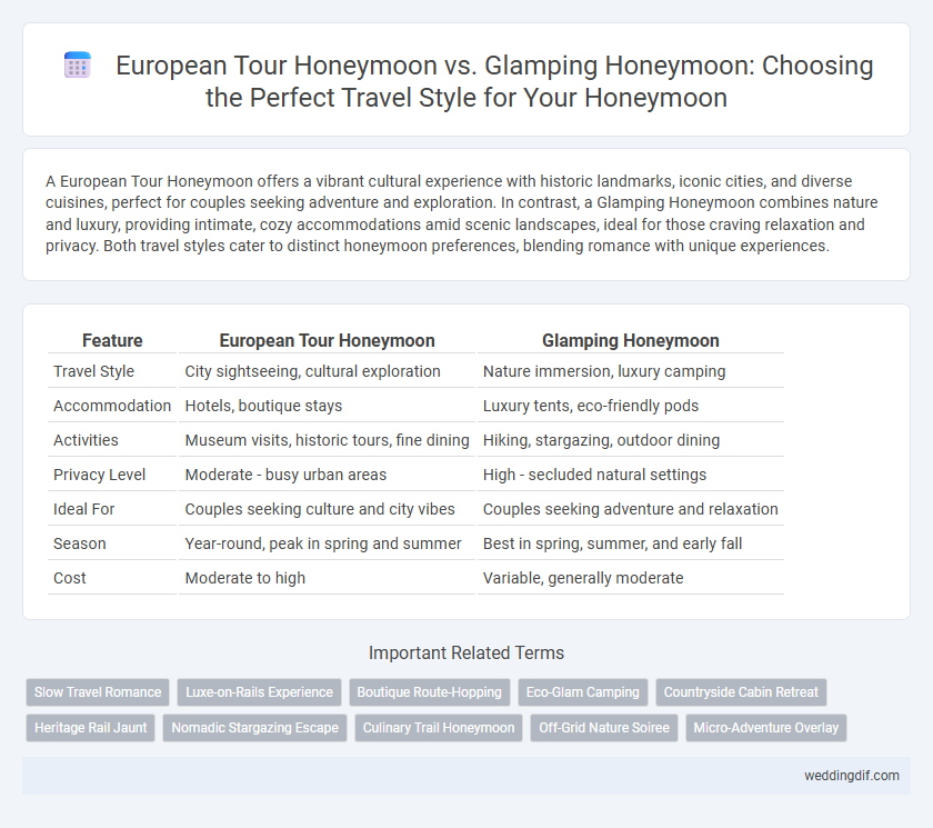 European Tour Honeymoon vs. Glamping Honeymoon: Choosing the Perfect Travel Style for Your Honeymoon