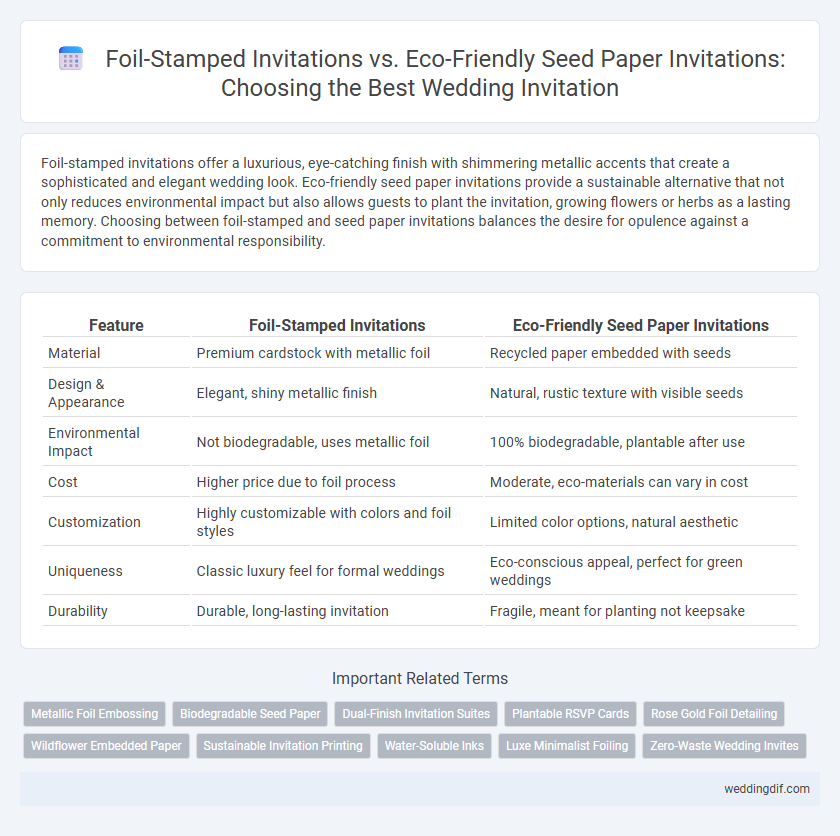 Foil-Stamped Invitations vs. Eco-Friendly Seed Paper Invitations: Choosing the Best Wedding Invitation