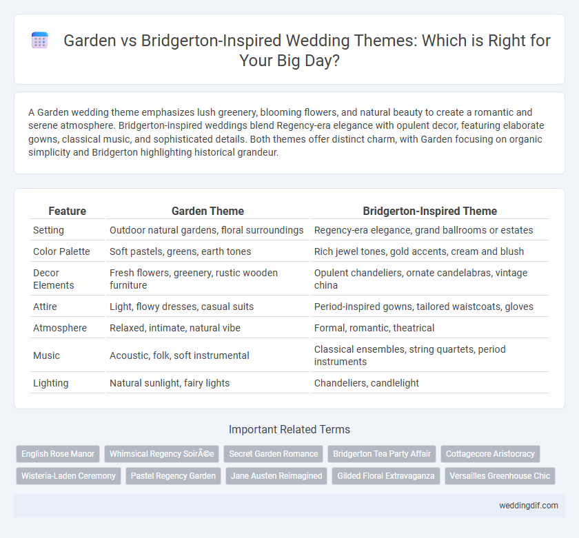 Garden vs Bridgerton-Inspired Wedding Themes: Which is Right for Your Big Day?