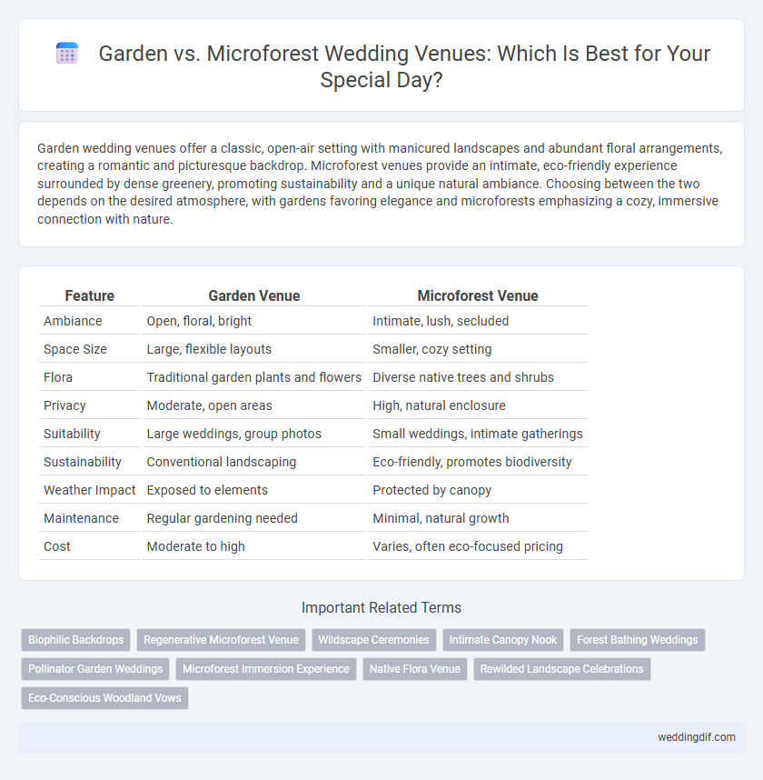 Garden vs. Microforest Wedding Venues: Which Is Best for Your Special Day?