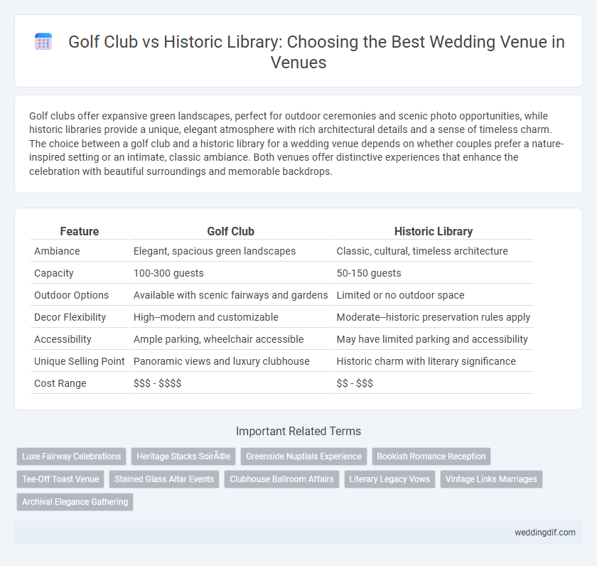 Golf Club vs Historic Library: Choosing the Best Wedding Venue in Venues