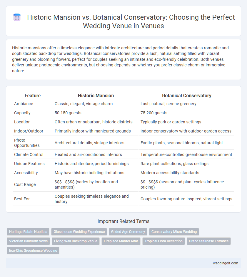 Historic Mansion vs. Botanical Conservatory: Choosing the Perfect Wedding Venue in Venues