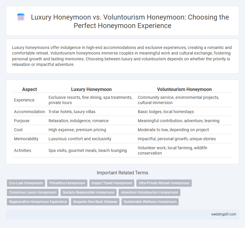 Luxury Honeymoon vs. Voluntourism Honeymoon: Choosing the Perfect Honeymoon Experience