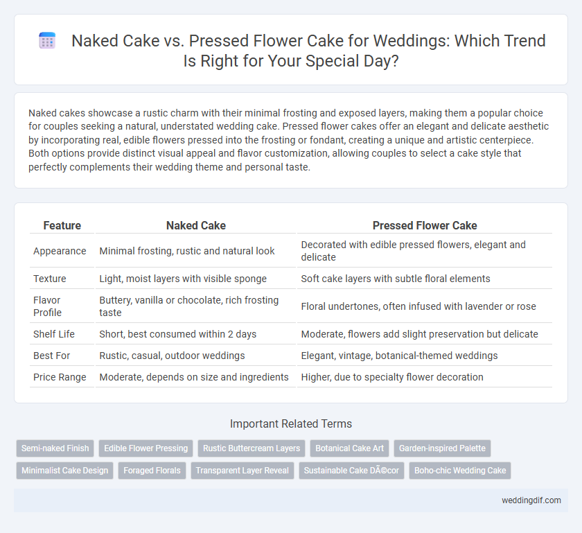 Naked Cake vs. Pressed Flower Cake for Weddings: Which Trend Is Right for Your Special Day?