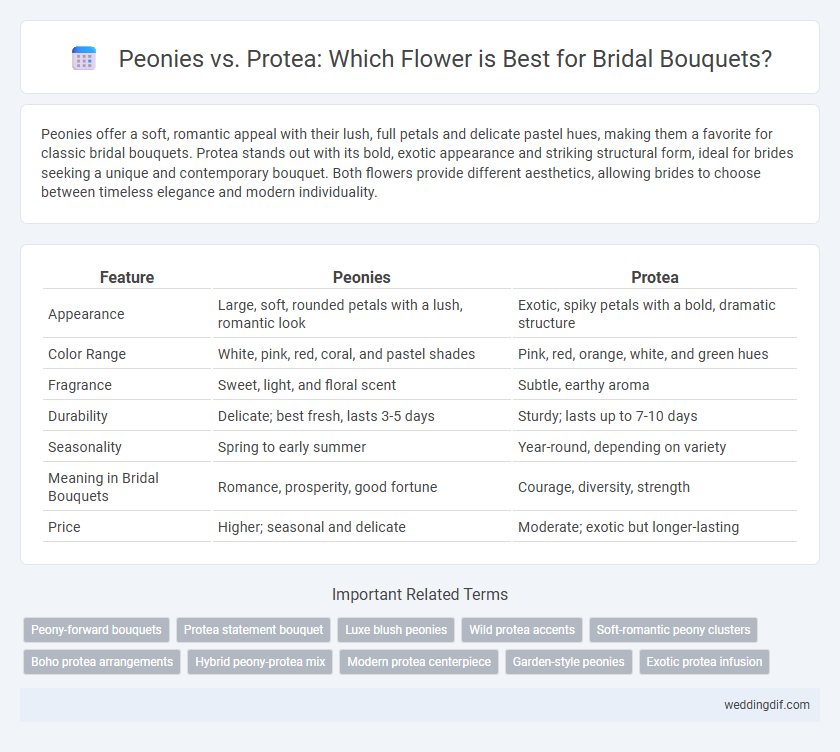 Peonies vs. Protea: Which Flower is Best for Bridal Bouquets?