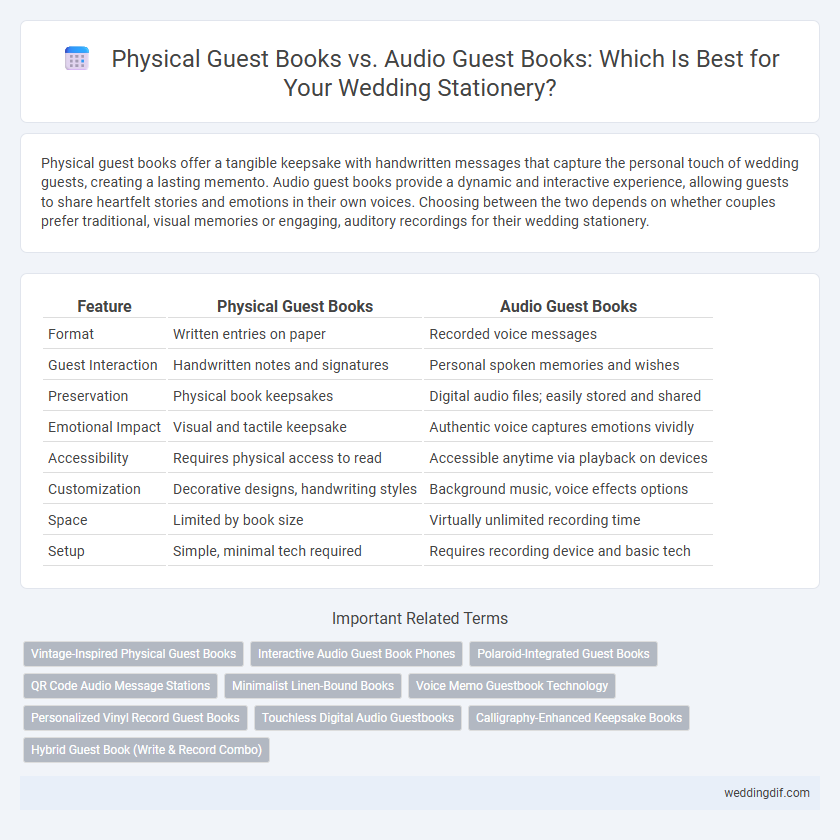 Physical Guest Books vs. Audio Guest Books: Which Is Best for Your Wedding Stationery?