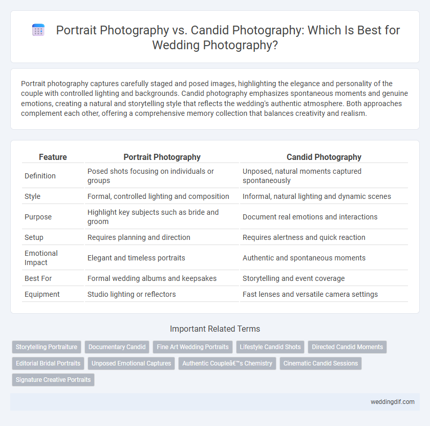 Portrait Photography vs. Candid Photography: Which Is Best for Wedding Photography?