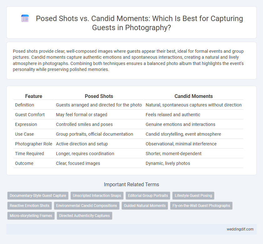 Posed Shots vs. Candid Moments: Which Is Best for Capturing Guests in Photography?