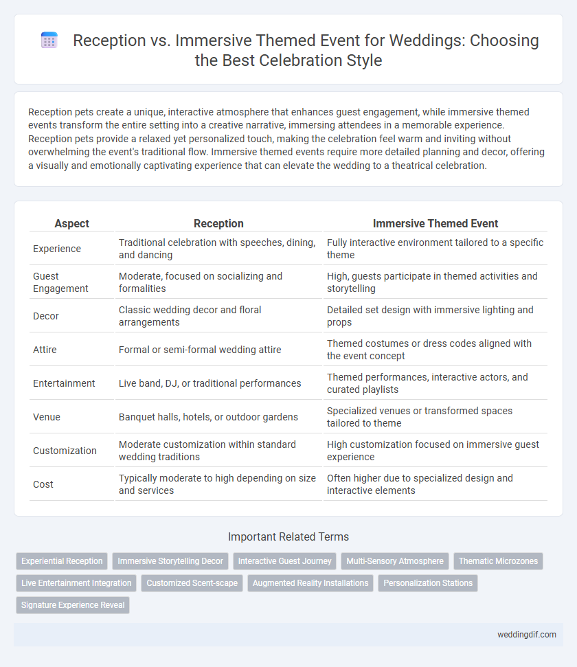Reception vs. Immersive Themed Event for Weddings: Choosing the Best Celebration Style