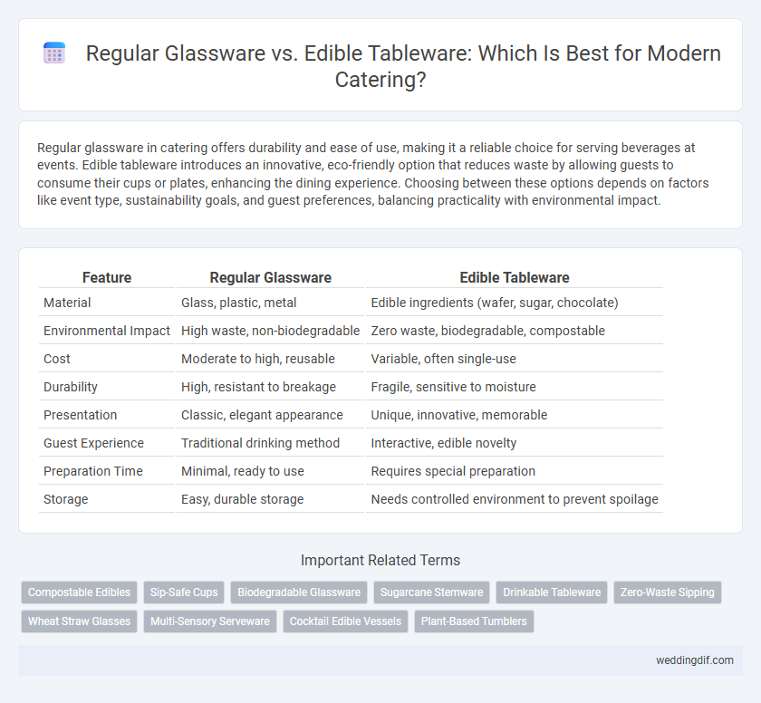Regular Glassware vs. Edible Tableware: Which Is Best for Modern Catering?