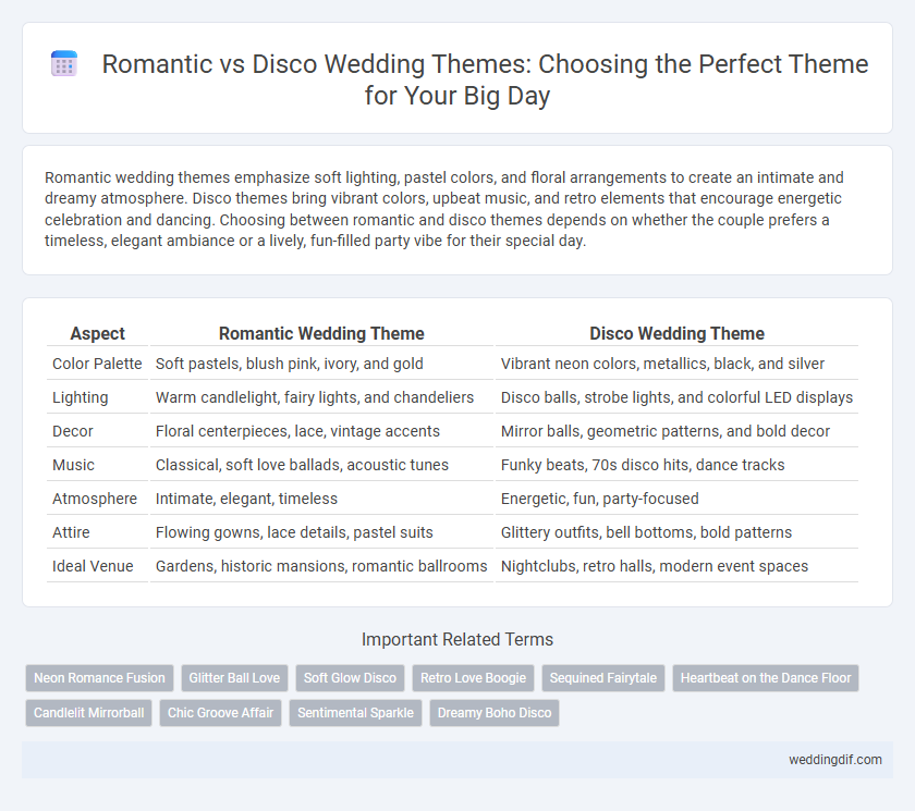 Romantic vs Disco Wedding Themes: Choosing the Perfect Theme for Your Big Day