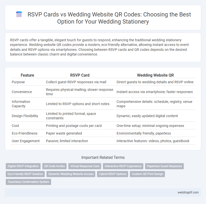 RSVP Cards vs Wedding Website QR Codes: Choosing the Best Option for Your Wedding Stationery