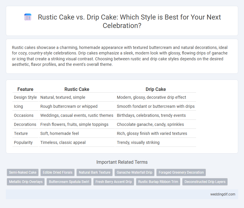 Rustic Cake vs. Drip Cake: Which Style is Best for Your Next Celebration?