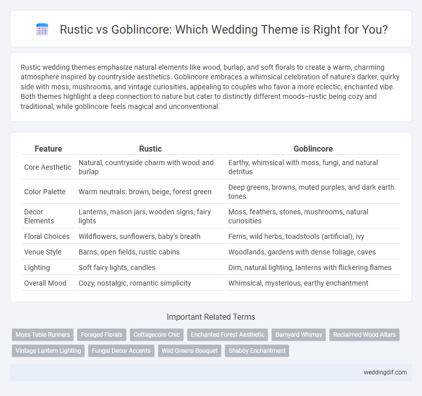 Rustic vs Goblincore: Which Wedding Theme is Right for You?