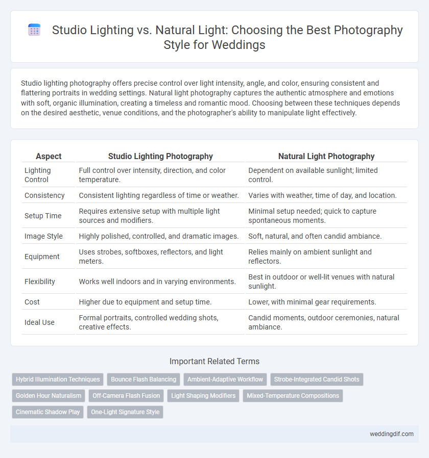 Studio Lighting vs. Natural Light: Choosing the Best Photography Style for Weddings