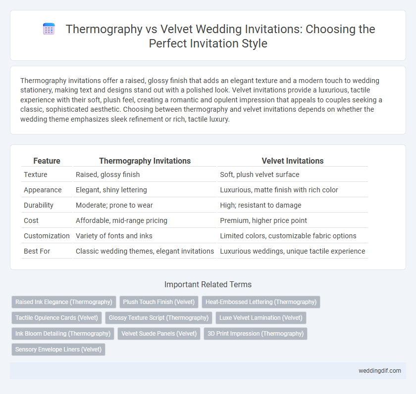 Thermography vs Velvet Wedding Invitations: Choosing the Perfect Invitation Style